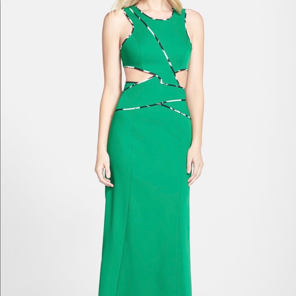 Worn Once BCBG Green Nikkole gown